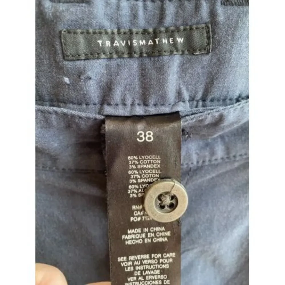 Travis‎ Mathew Chino Golf Pants Men’s Size 38X33 Blue cotton blend